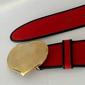 Escada | Accessories | Vintage Escada Cinch Belt Heart Brass  display picture 2